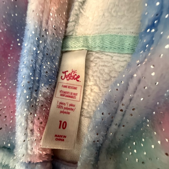 Justice Pastel Tie-Dye Pajamas size 10 - Picture 6 of 9